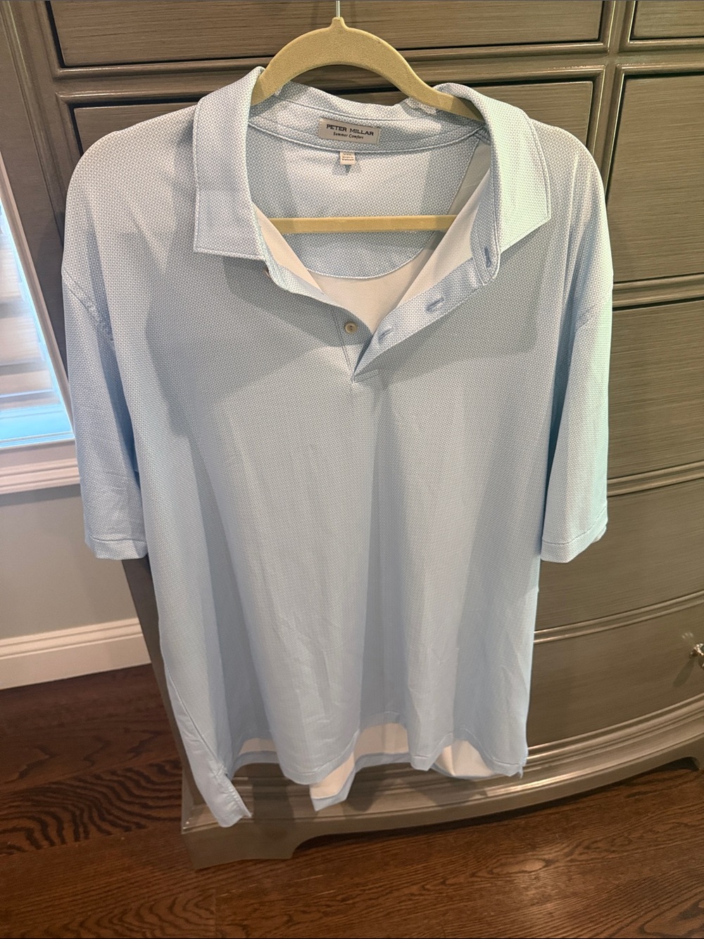 Peter Millar Summer Comfort Blue Men's Short-Sleeve Polo size XXL